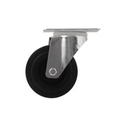 Rueda giratoria ø 10 cm con pletina