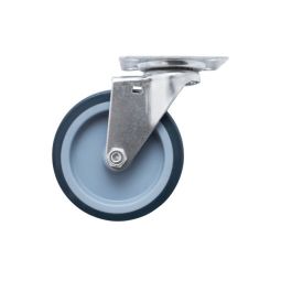 Rueda giratoria ø 10 cm con pletina