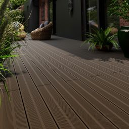 Lama composite Neva marron 2200x145x21mm Blooma