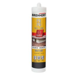 Sellador PU blanco 280 ml Brenner