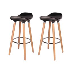 Pack taburetes Shira negro Cooke & Lewis 2 uds