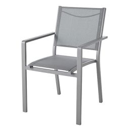 Silla de jardín 55x87x60cm de aluminio Batz GoodHome