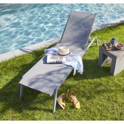 Tumbona apilable de aluminio Batz GoodHome