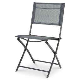 Silla de jardín plegable 84,5x46,5cm de acero Saba GoodHome