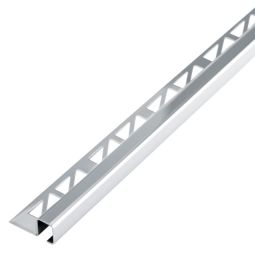 Inglete listelo acero inoxidable plata 12,5 mm Diall