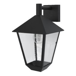 Aplique Exterior Descendente 4 Caras Negro Carpia