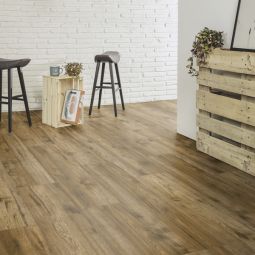 Suelo laminado roble oscuro 8mm AC5 Herradura