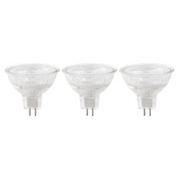 Pack de 3 bombillas led mr16 gu5.3 345lm 3,4w luz neutra
