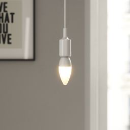 Pack de 3 bombillas led vela e14 470lm 4,2w luz cálida
