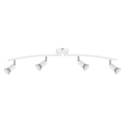 Regleta blanco GU10 4 focos