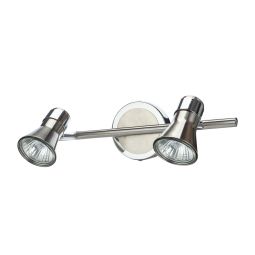 Regleta Edee cromo GU10 2 focos