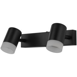 Foco LED Martiale negro GU10 2 focos