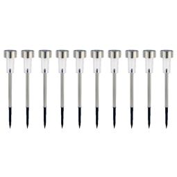 Pack 10 Baliza Solar Inoxidable Langley