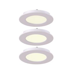 Pack 3 empotrables led Regas 9,6 W redondo blanco