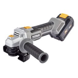 Amoladora angular con batería y cargador 18 V Titan