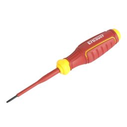 Destornillador aislante VDE plano 75x2.5 Erbauer