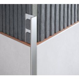 Perfil borde recto aluminio mate 10 mm Brenner