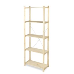 Estantería madera 170x65x28 cm 5 estantes