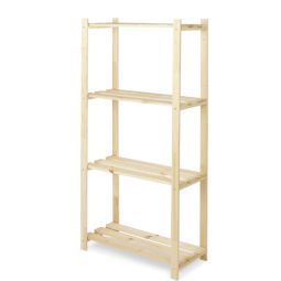 Estantería madera 130x65x30 cm 4 estantes