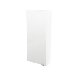 Mueble de baño auxiliar suspendido Idalie color blanco 90x40x15cm