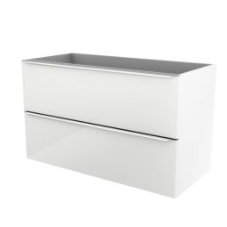 Mueble de baño suspendido Idalie color blanco 100cm