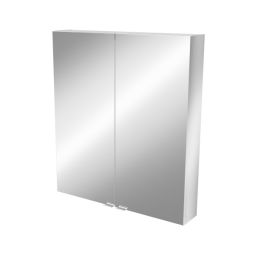 Mueble de baño auxiliar suspendido Idalie con espejo 90x80x15cm