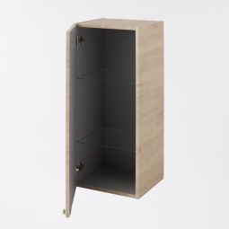 Mueble de baño auxiliar suspendido Idalie color roble 90x40x36cm