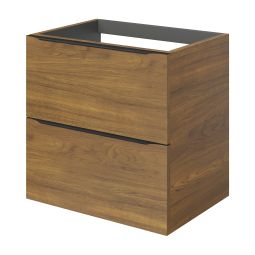 Mueble de baño suspendido Idalie color nogal 60x45cm