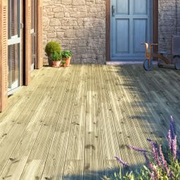 Lama terraza madera Lemhi 240 x 14,5 x 2,7 cm Blooma