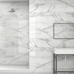 Revestimiento pasta blanca Leah blanco 30x90 cm Cooke & Lewis