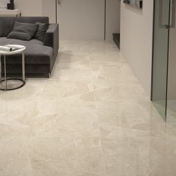 Suelo cerámico mármol beige pulido 45x45cm Belinda