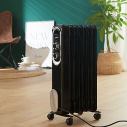 Radiador aceite negro 1500 w.