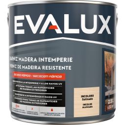 Barniz exterior satinado incoloro 2,5 ml Evalux