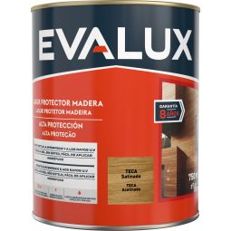 Lasur agua satinado teca 750 ml Evalux