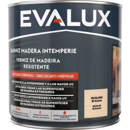 Barniz exterior brillo incoloro 750 ml Evalux