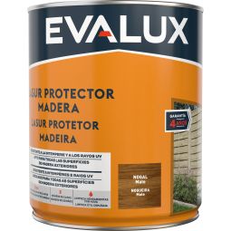 Lasur agua mate nogal 750 ml Evalux