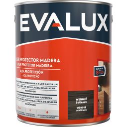 Lasur agua satinado wengué 2,5 L Evalux