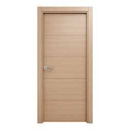 Puerta de Interior maciza lacada Garban roble miel 72,5cm derecha con tapajuntas Geom