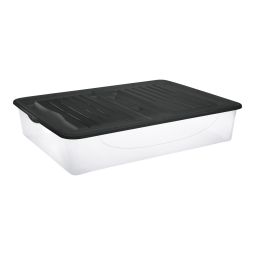 Caja de plástico con tapa 56 l 79 x 59 x 16,8 cm
