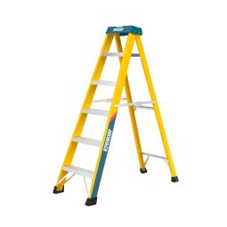 Escalera de tijera de 6 peldaños Erbauer