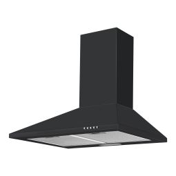 Campana extractora decorativa 60cm negra