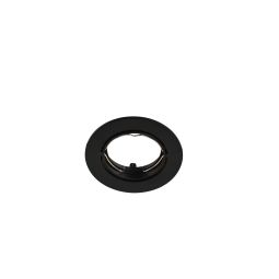Bisel para foco downlight empotrable redondo negro Cooke & Lewis