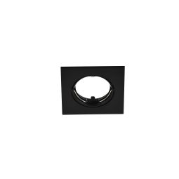 Bisel para foco downlight empotrable cuadrado negro Cooke & Lewis