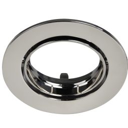 Bisel para foco downlight empotrable redondo cromo Cooke & Lewis