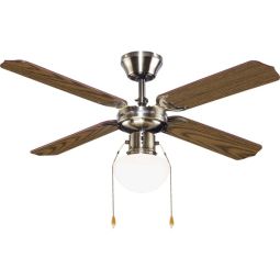 Ventilador de techo con luz Jouvias 4 aspas 106 cm madera