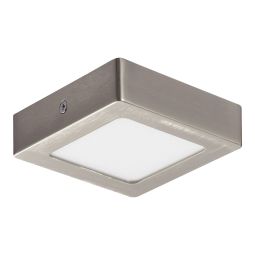 Plafón led Hestia cuadrado metálico cromo 11,5cm Cooke & Lewis