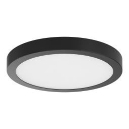 Plafón led redondo metálico negro 30cm Cooke & Lewis