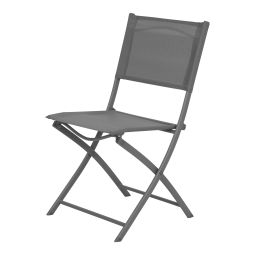Silla de jardín plegable 70cm de acero Saba GoodHome