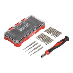 Set 25 destornilladores y puntas de precisión Forge Steel