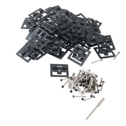 Clips fijación suelo composite Neva 50 unidades Blooma